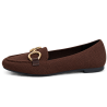 Mocasines de mujer en tejido color marrón | Carmina Jhilton