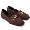 Mocasines de mujer en tejido color marrón | Carmina Jhilton