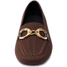 Mocasines de mujer en tejido color marrón | Carmina Jhilton