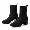 Botines de mujer en tejido color negro | Carmina Jhilton