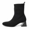 Botines de mujer en tejido color negro | Carmina Jhilton