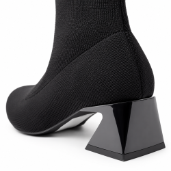 Botines de mujer en tejido color negro | Carmina Jhilton