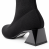 Botines de mujer en tejido color negro | Carmina Jhilton
