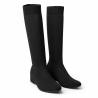 Botas altas de mujer en tejido color negro | Carmina Jhilton