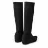 Botas altas de mujer en tejido color negro | Carmina Jhilton
