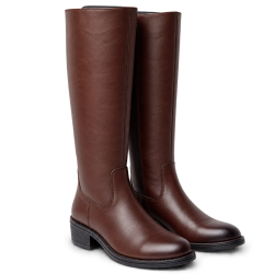 Botas altas de mujer color marrón | Carmina Jhilton
