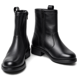Botines de mujer color negro con tacón 2 cm | Carmina Jhilton