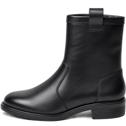 Botines de mujer color negro con tacón 2 cm | Carmina Jhilton