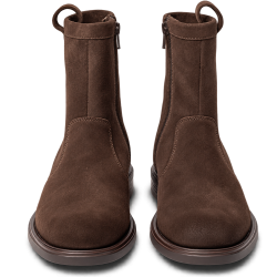 Botines de serraje en color chocolate para  mujer   | Carmina Jhilton
