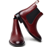 Botines de mujer en piel color vino | Carmina Jhilton