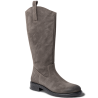 Botas altas de mujer en ante color gris | Carmina Jhilton