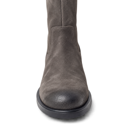 Botas altas de mujer en ante color gris | Carmina Jhilton