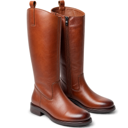 Botas altas de mujer color camel | Carmina Jhilton