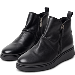 Botines de mujer en piel color negro | Carmina Jhilton