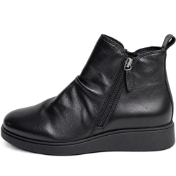 Botines de mujer en piel color negro | Carmina Jhilton