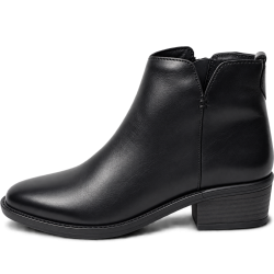 Botines de mujer en piel color negro | Carmina Jhilton