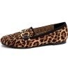 Mocasines de mujer en tejido color leopardo | Carmina Jhilton