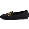 Mocasines de mujer en tejido color negro | Carmina Jhilton