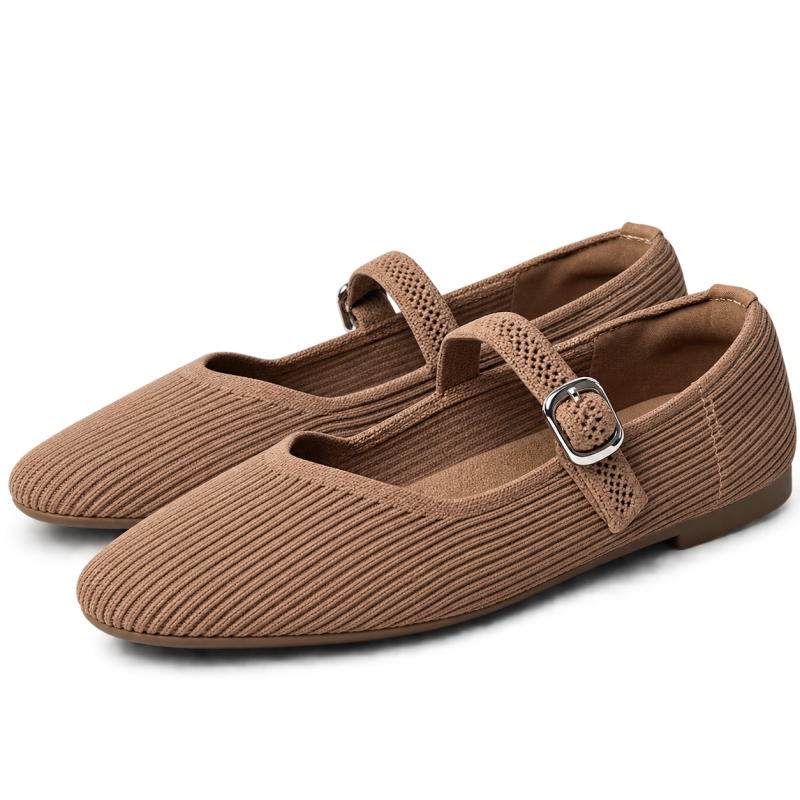 Bailarinas Merceditas de mujer color beige | Carmina Jhilton