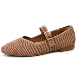 Bailarinas Merceditas de mujer color beige | Carmina Jhilton