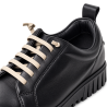 Zapatillas de mujer en piel color negro | Carmina Jhilton