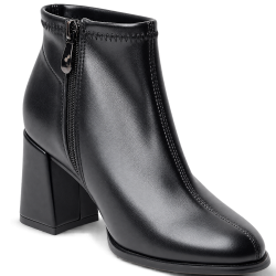 Botines de mujer en piel napa color negro | Carmina Jhilton