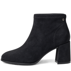 Botines de mujer en ante color negro | Carmina Jhilton