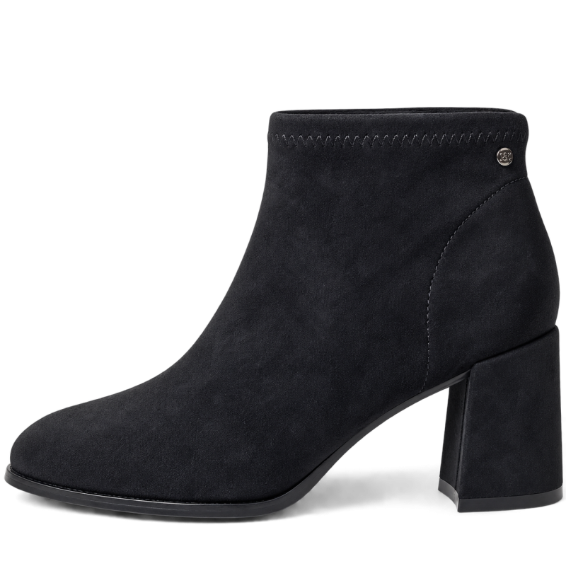 Botines de mujer en ante color negro | Carmina Jhilton