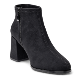 Botines de mujer en ante color negro | Carmina Jhilton