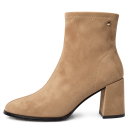 Botines de mujer en microfibra color camel | Carmina Jhilton