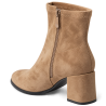 Botines de mujer en microfibra color camel | Carmina Jhilton