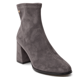 Botines de mujer en microfibra color gris | Carmina Jhilton