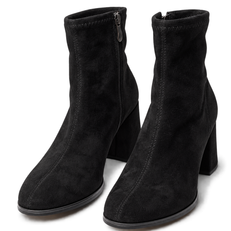 Botines de mujer en microfibra color negro | Carmina Jhilton