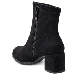 Botines de mujer en microfibra color negro | Carmina Jhilton