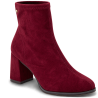 Botines de mujer en microfibra color burdeo | Carmina Jhilton