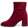 Botines de mujer en microfibra color burdeo | Carmina Jhilton