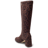 Botas altas de mujer color leopardo | Carmina Jhilton