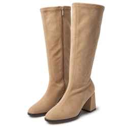 Botas altas de mujer color camel | Carmina Jhilton