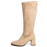 Botas altas de mujer color camel | Carmina Jhilton