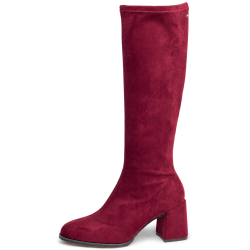 Botas altas de mujer color burdeo | Carmina Jhilton