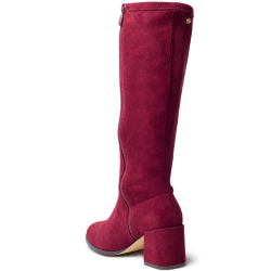 Botas altas de mujer color burdeo | Carmina Jhilton