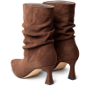 Botines de mujer en microfibra color marrón | Carmina Jhilton