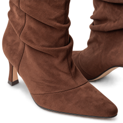 Botines de mujer en microfibra color marrón | Carmina Jhilton