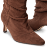 Botines de mujer en microfibra color marrón | Carmina Jhilton