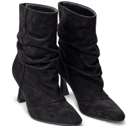 Botines de mujer en microfibra color negro | Carmina Jhilton
