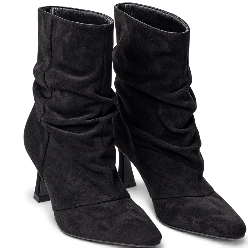 Botines de mujer en microfibra color negro | Carmina Jhilton
