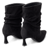 Botines de mujer en microfibra color negro | Carmina Jhilton