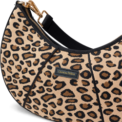 Bolso de mujer en tejido color leopardo | Carmina Jhilton